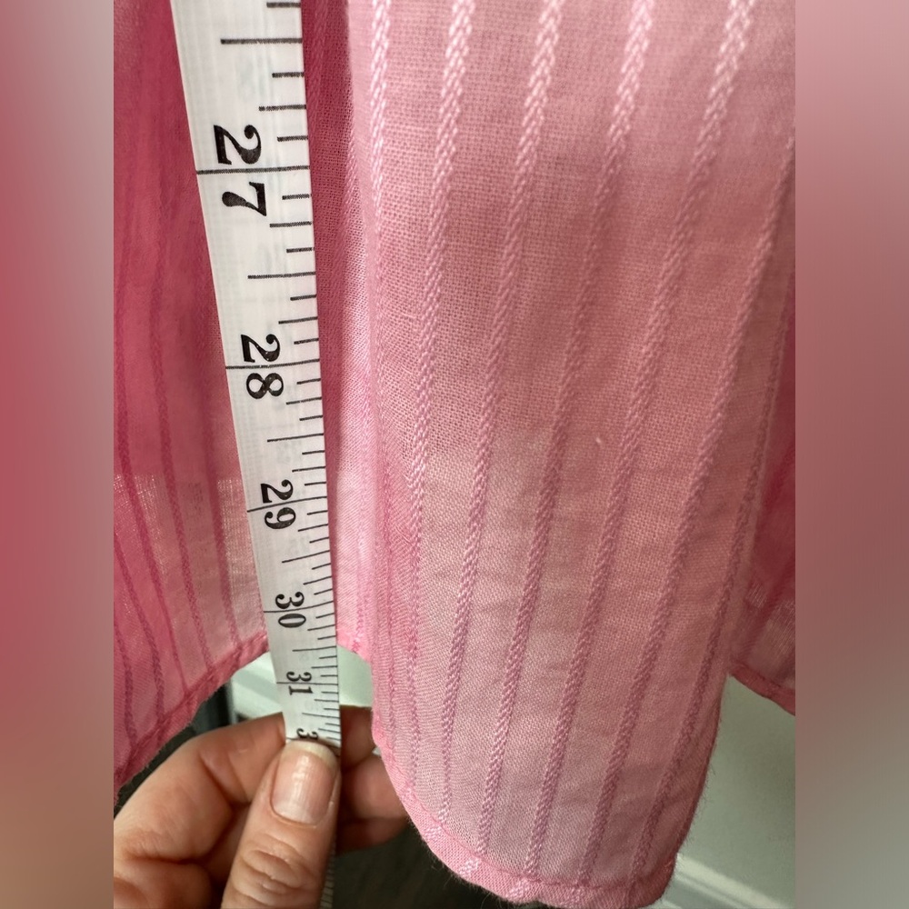 Loveshack fancy Deanna Cotton Pink han dye Striped Halter Dress - Picture 8 of 15